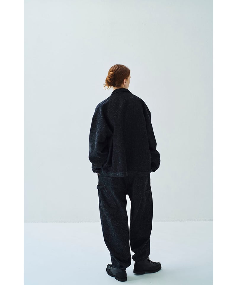 SANMONT Cotton Silk Denim Work Jacket (short) |