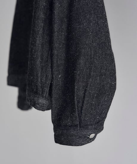 SANMONT Cotton Silk Denim Work Jacket (short)