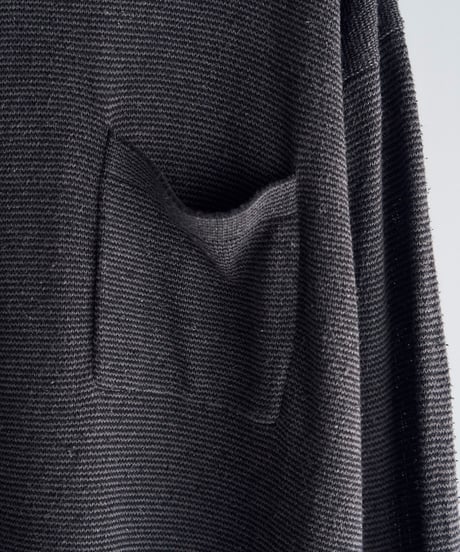 SANMONT Silk Noir Knit L/S Crew Neck