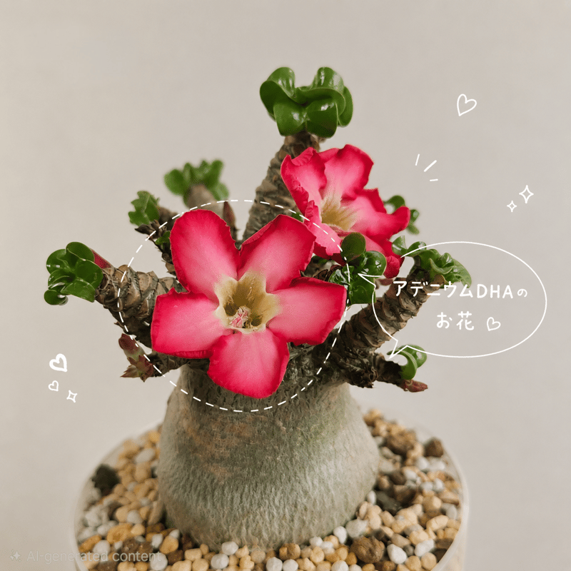 Lサイズ②《 Adenium Arabicum D.H.A》アデニウム アラビカム 獅子葉 ド