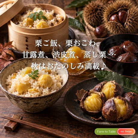 秋のおたのしみ☆栗 特別便 🌰 冷えゆく大気に備える滋養強壮に
