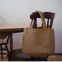 【ダウンロードレシピ】かぎ針編みの木漏れ日お散歩バッグ