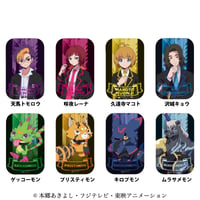 DIGIMON BEATBREAK（デジモンビートブレイク）　トレーディングキャラクタースクエア缶バッジ 描き下ろし suit.ver