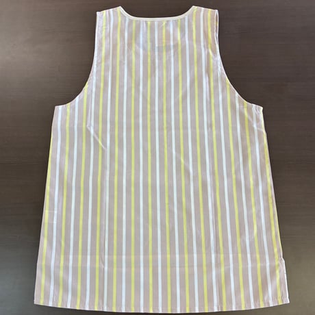 <26年秋新作>【おてんばママ】音符♪ うさぎ＆くまアップリケ付き エプロン YC-7003/ベージュ【M-L】