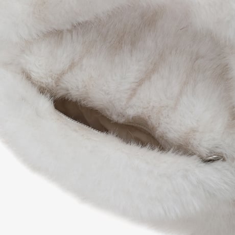 BUBBLY TOTE BAG MINI FUR IVORY NN2PS74J