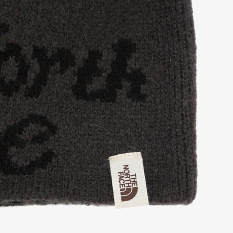 BRUSHED LOGO BEANIE DARK CHARCOAL NE3BS52J
