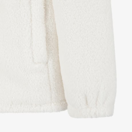 COMFY ALPHA FLEECE ZIP UP IVORY NJ4FS54K