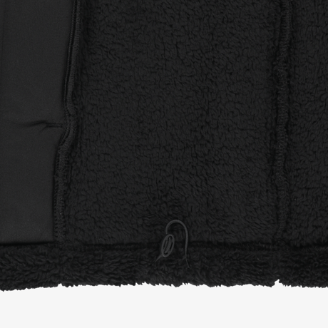 COMFY ALPHA FLEECE ZIP UP BLACK NJ4FS54J