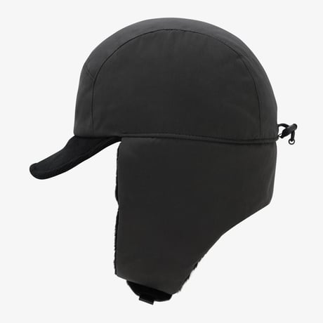WAXED COTTON EARMUFF CAP DARK CHARCOAL NE3CS56K