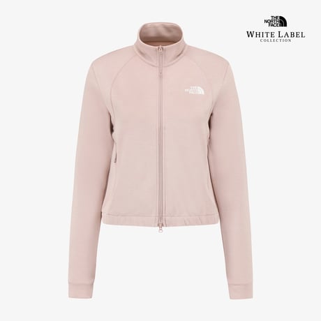 W'S DRAPE ZIP UP GRAYISH PINK NJ5JS80L