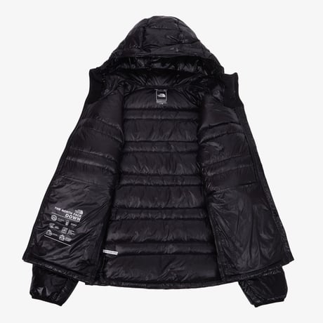 M'S LIGHT HEAT DOWN HOODIE (RDS) BLACK NJ1DS20A