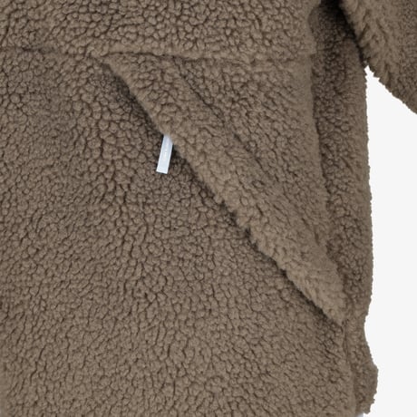 COMOR FLEECE JACKET DARK BEIGE NJ4FS56L