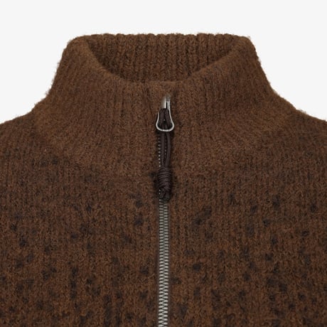W'S SOLEN SWEATER ZIP UP TAUPE NJ5SS80L