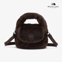 BUBBLY TOTE BAG MINI FUR DEEP TAUPE NN2PS74K