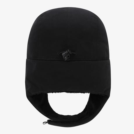 WAXED COTTON EARMUFF CAP BLACK NE3CS56J