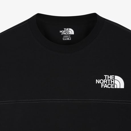 STITCH L/S R/TEE BLACK NT7TS51J