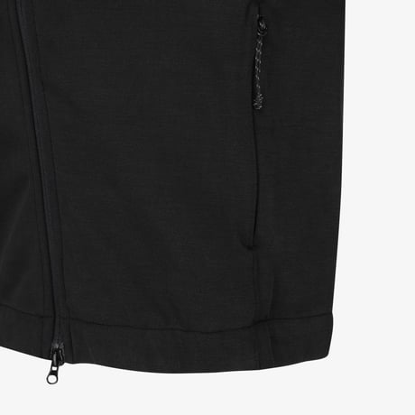 W'S DRAPE ZIP UP BLACK NJ5JS80J