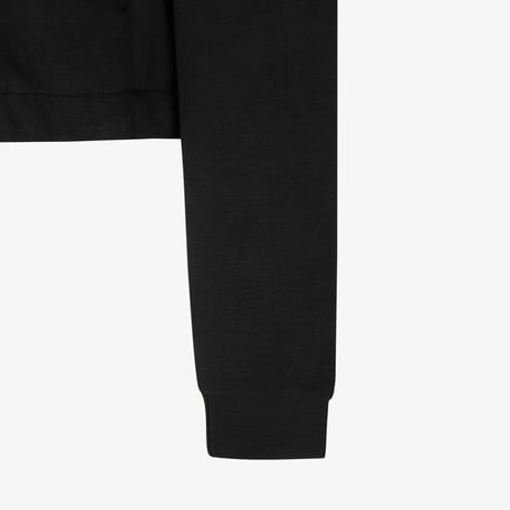 W'S DRAPE ZIP UP BLACK NJ5JS80J