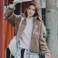 COMOR FLEECE JACKET DARK BEIGE NJ4FS56L
