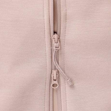 W'S DRAPE ZIP UP GRAYISH PINK NJ5JS80L