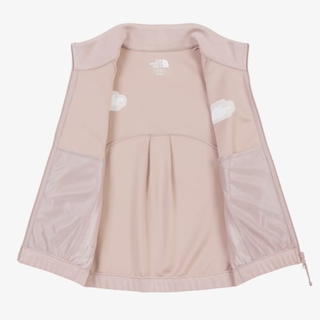 W'S DRAPE ZIP UP GRAYISH PINK NJ5JS80L