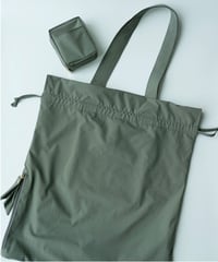 New｜巾着エコバッグ（限定カラー）セージグレー