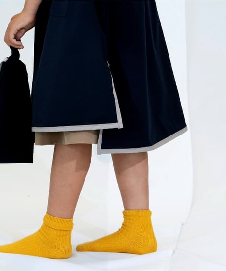 New｜キッズエプロン＋三角巾セット（女の子）ネイビー