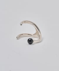 Modeling ringcuff (black) silver