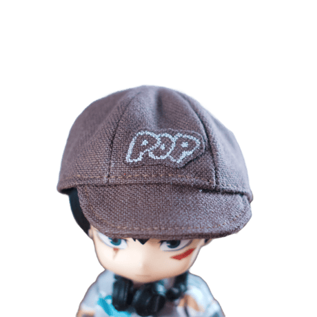 福かPOPか選べる！シティーボーイ仕上げのCAP(ブラウン)
