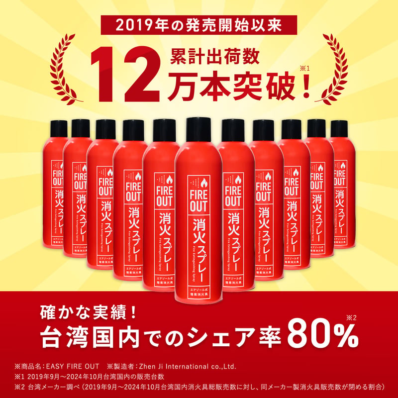 FIRE OUT エアゾール式簡易消火具（20本1ケース） | 【公式】FIRE OUT