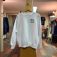 80s Hanes USA製 IT企業 ワンポイントロゴ 刺繍 スウェットシャツ SUN MICRO SYSTEMS XL ホワイト サンマイクロシステムズ ヘインズ D798