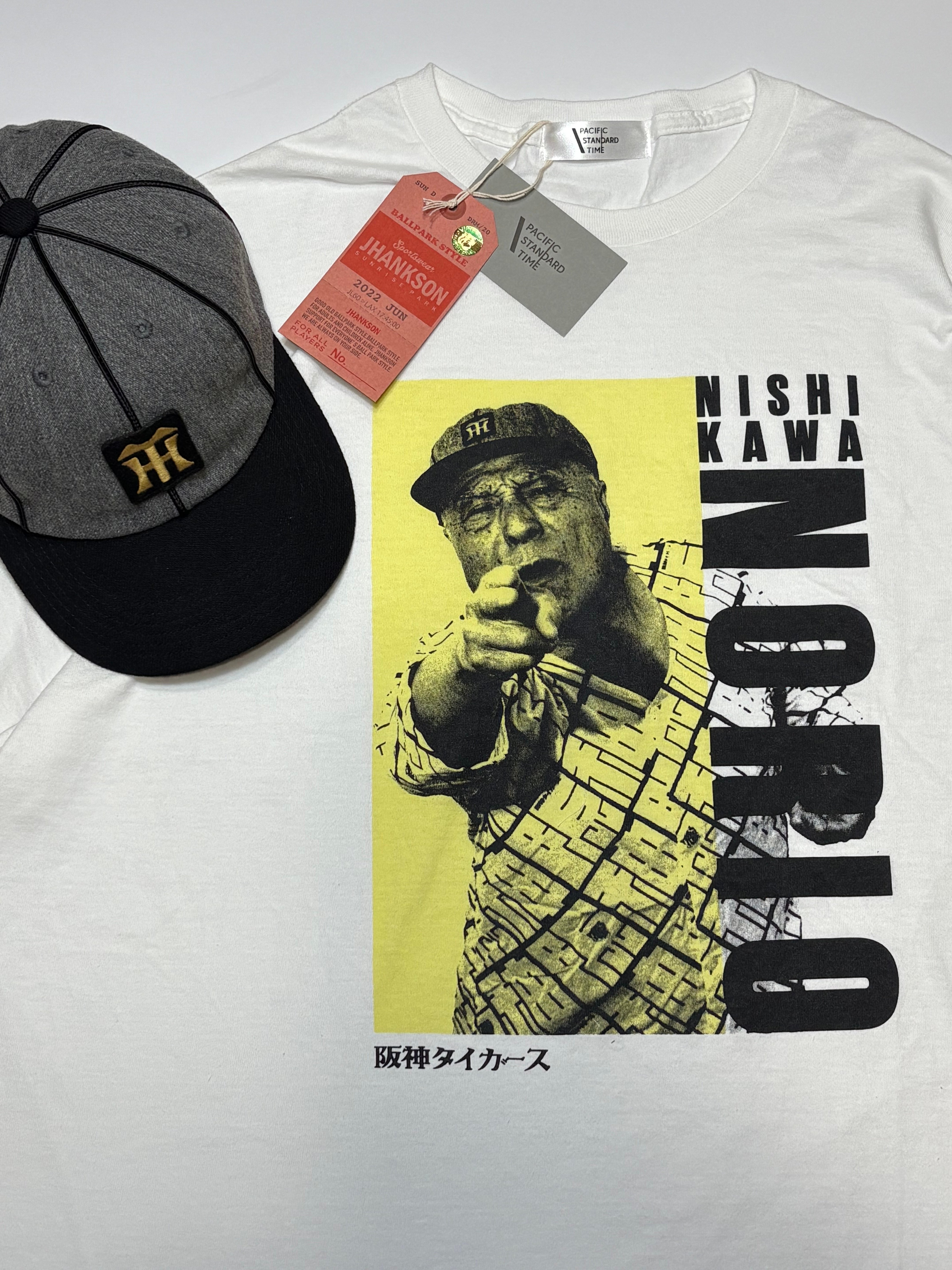 2026/09/26 発売開始] 「阪神タイガース」 x 「西川のりお」 Tee - WHI