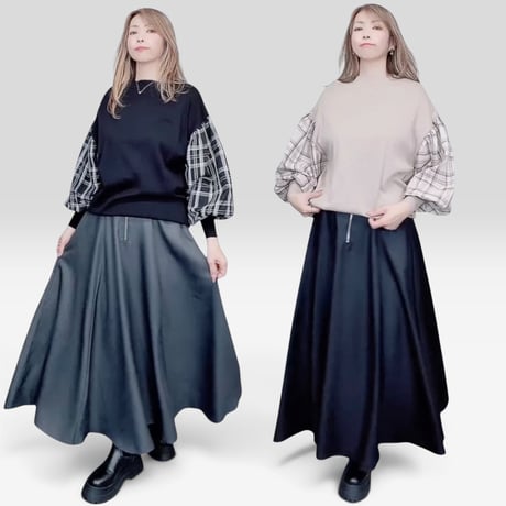 3502 美シルエットハイウエストスカート