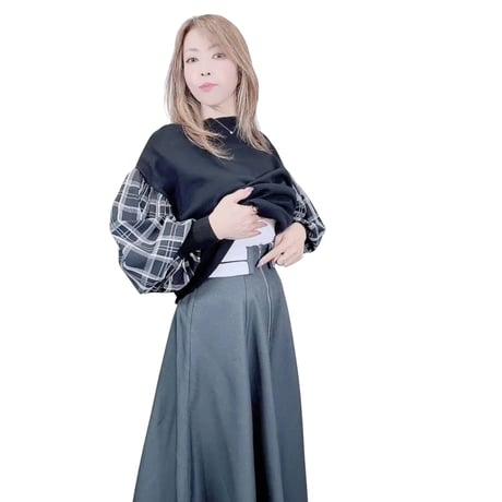 3502 美シルエットハイウエストスカート