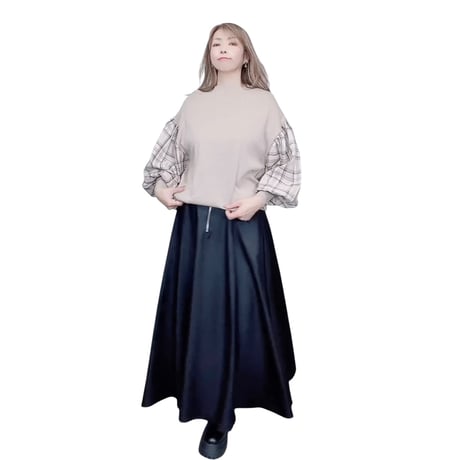 3502 美シルエットハイウエストスカート