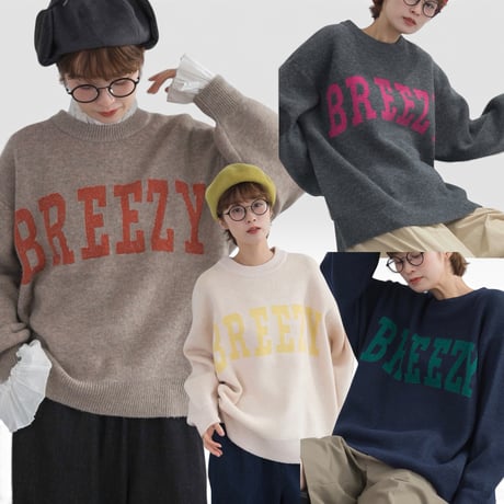 8156 Wフェイス 7G ニット BREEZY