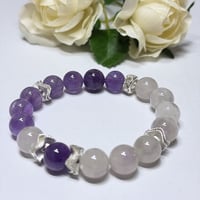 34💜究極の癒し💜10ミリアメジストパワーストーンブレスレット💜
