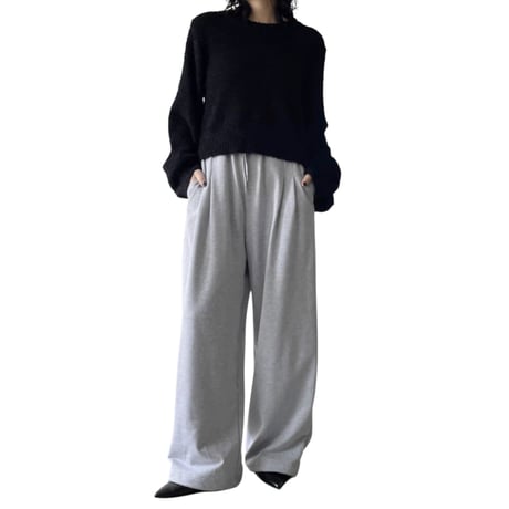 2361 裏毛2タックパンツ