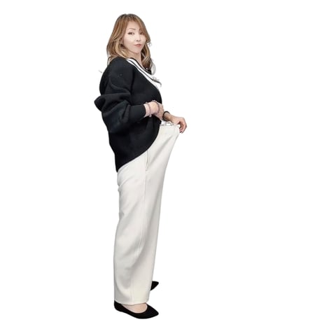 27476 パフポンチバレルレッグパンツ
