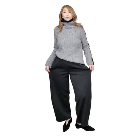 27476 パフポンチバレルレッグパンツ