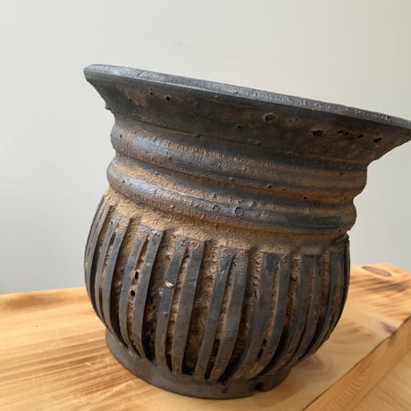 陶芸家保田修作鉢　鎬　NO.1