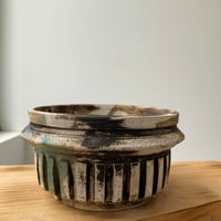 陶芸家保田修作鉢　粉引鎬-翠- NO.2