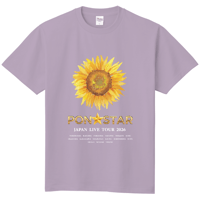 FLOWER BLOOM Tシャツ（type B / Sunflower - ラベンダーミスト）