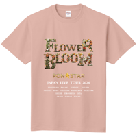 FLOWER BLOOM Tシャツ（type A / Blooming Flowers - フラワーピンク ）