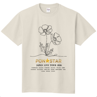 FLOWER BLOOM Tシャツ（type D / フラワーイラスト - ソルティホワイト）
