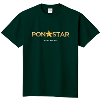 PON☆STAR 公式ロゴTシャツ（ティールグリーン）
