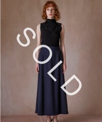 トリアセ メロウ ロングスカート　C/＃ネイビー