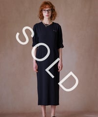 トリアセ メロウ ワンピース　C/#ネイビー