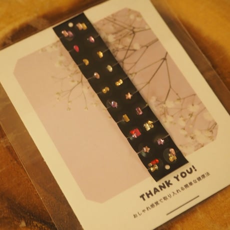 【LOU＋wellness】耳つぼジュエリーシート（かすみ草）