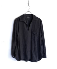 Washed Super Fine Wool Viyella Skipper Shirt